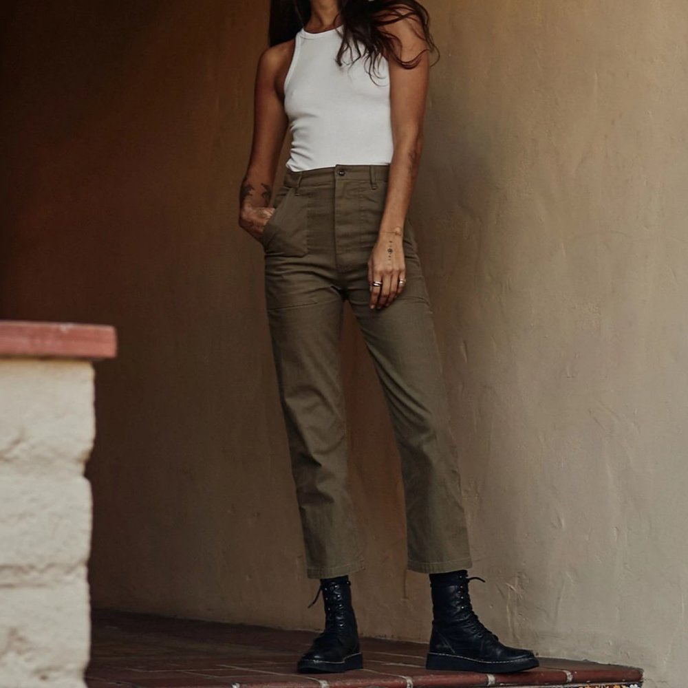 P&Co 304 Service Fatigue Pants - Olive (XS-S)